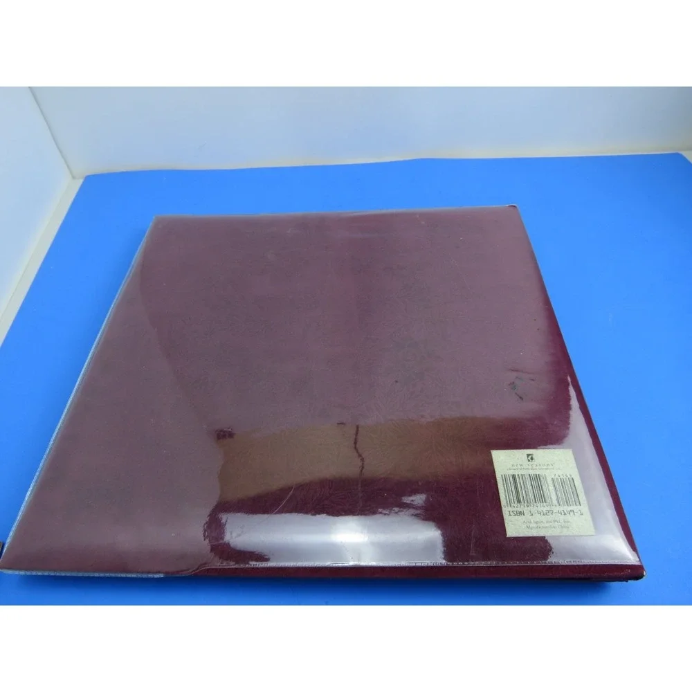 New Seasons Memories Scrapbook Album Shadowbox Cover Burgundy 12x12 74149